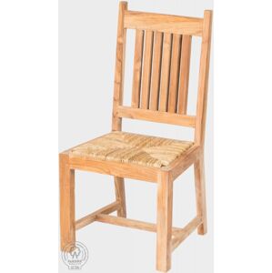 FaKOPA s. r. o. NANDA - zahradní židle s výpletem z teaku, teak + mořská tráva