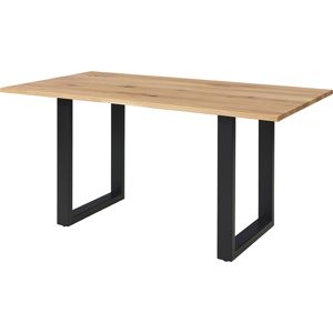 Jídelní stůl Cromo 140, dub, masiv (140x90 cm)
