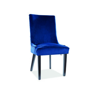 Signal Jídelní židle LEON VELVET Barva: Modrá / Bluvel 86