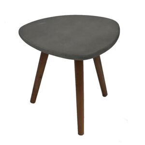 Asko a.s. NANA - odkládací stolek sv. šedá 50 x 45 cm, akácie + polycement