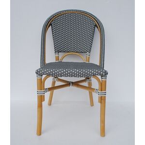 FaKOPA s. r. o. BISTRO - židle z umělého ratanu - šedá, umělý ratan