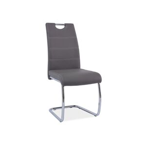 Signal Židle H666 chrom/šedá eko kůže